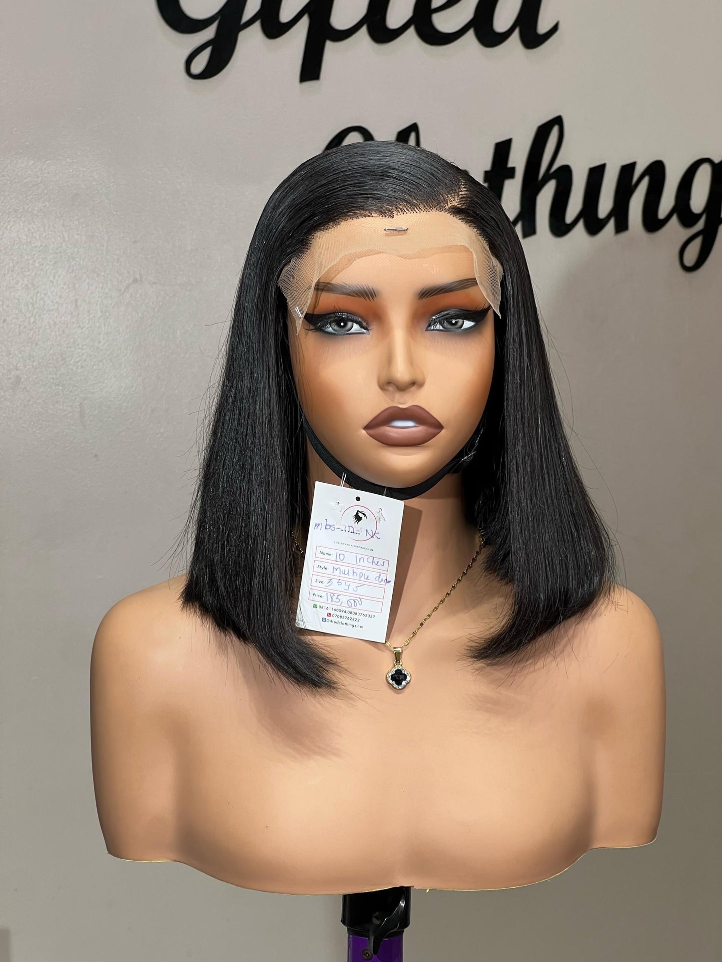 10 INCHES 5 BY 5 MULTIPLE DONOR BONE STRAIGHT WIG(MBS/10/NC AVAILABLE)