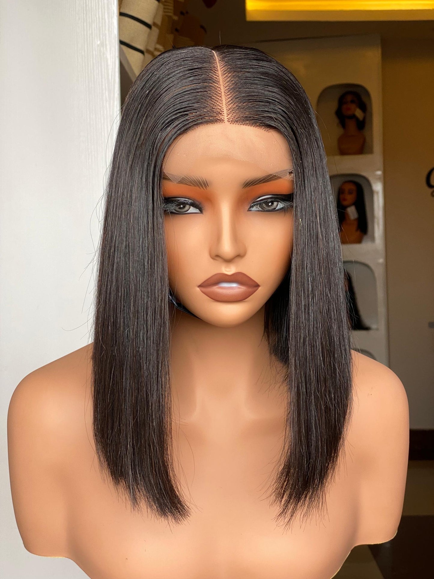 12 INCHES 2 BY 6 BONE STRAIGHT WIG(MBS/12/NC PREORDER)