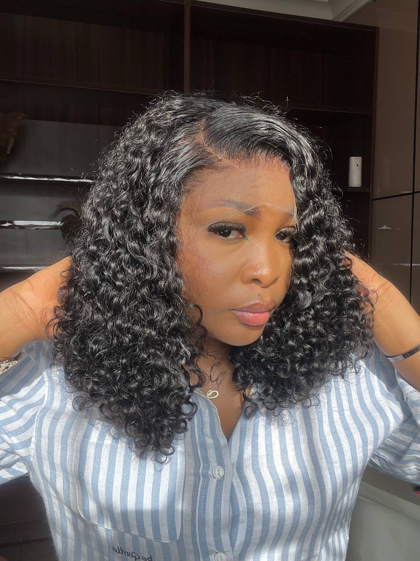18 INCHES 13 BY 4 HD LACE SASSY CURL WIG SHANTI (145-HD PREORDER)