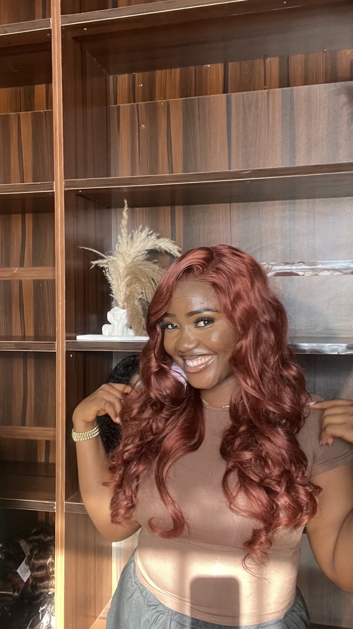 22 INCHES 5 BY 5 CLOSURE MULTIPLE DONOR WAVY WIG (034-GG AVAILABLE)