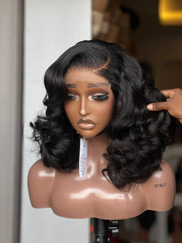 12INCHES 6 BY 6 HD LACE SDD WAVY WIG EBELE 2( 141-HD PREORDER)