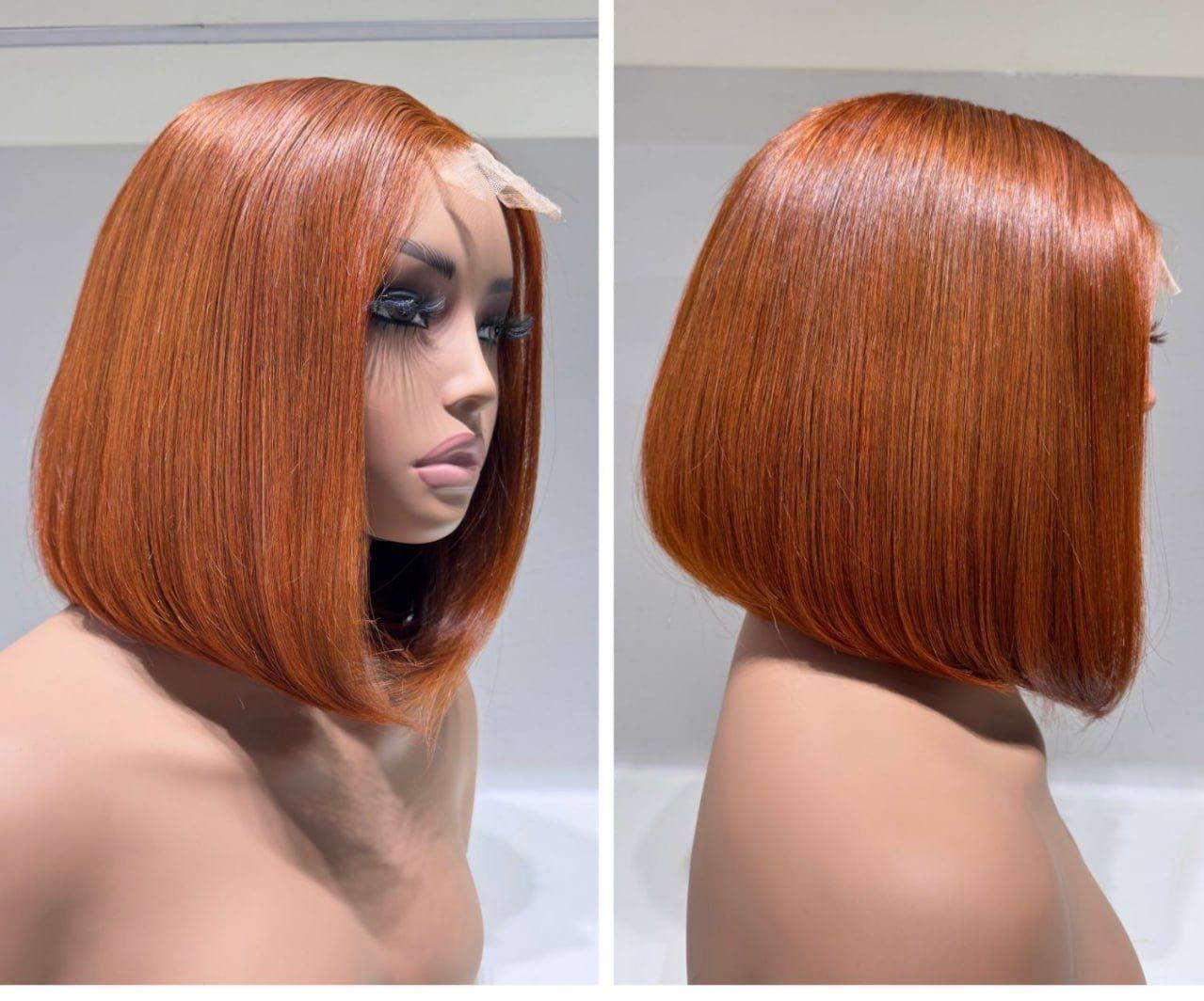 10 INCHES 5 BY 5 HD LACE SINGLE DONOR BONE STRAIGHT BOB WIG(128-HD PREORDER )