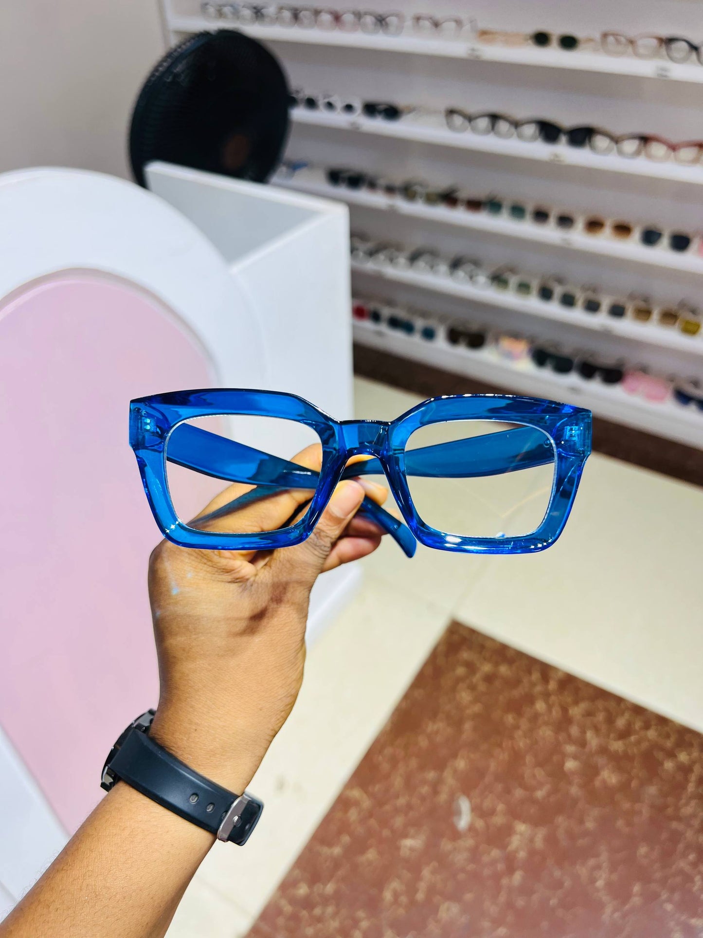 GLASSES 758 (CLEAR LENS,BLUE LIGHT BLOCKING GLASSES)