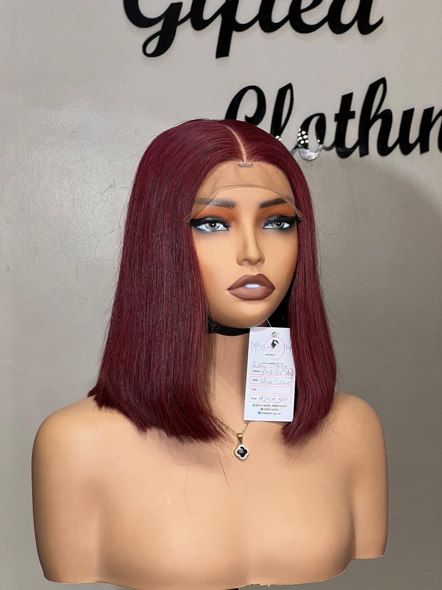 12 INCHES 5 BY 5 MULTIPLE DONOR WIG(MBS/12/W AVAILABLE)