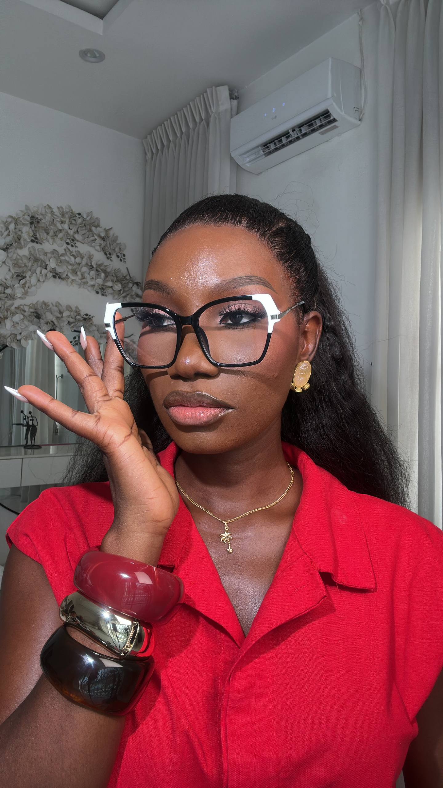 GLASSES 742 (CLEAR LENS, BLUE LIGHT BLOCKING GLASSES)