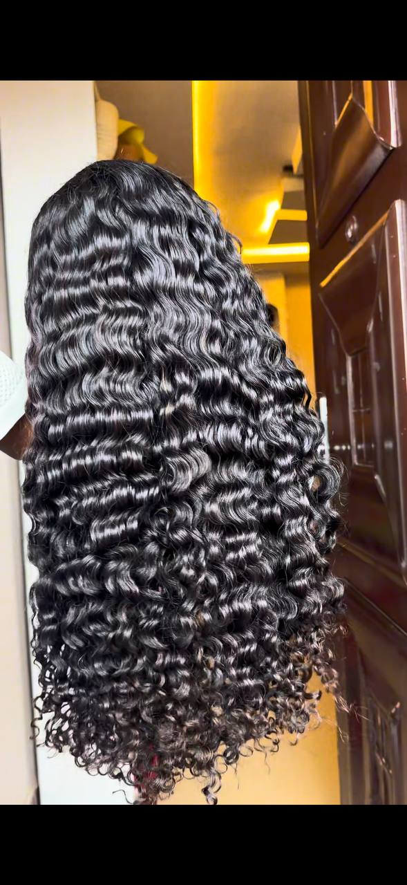 28 INCHES 5 BY 5 DEEP WAVE WIG (140-HD AVAILABLE )