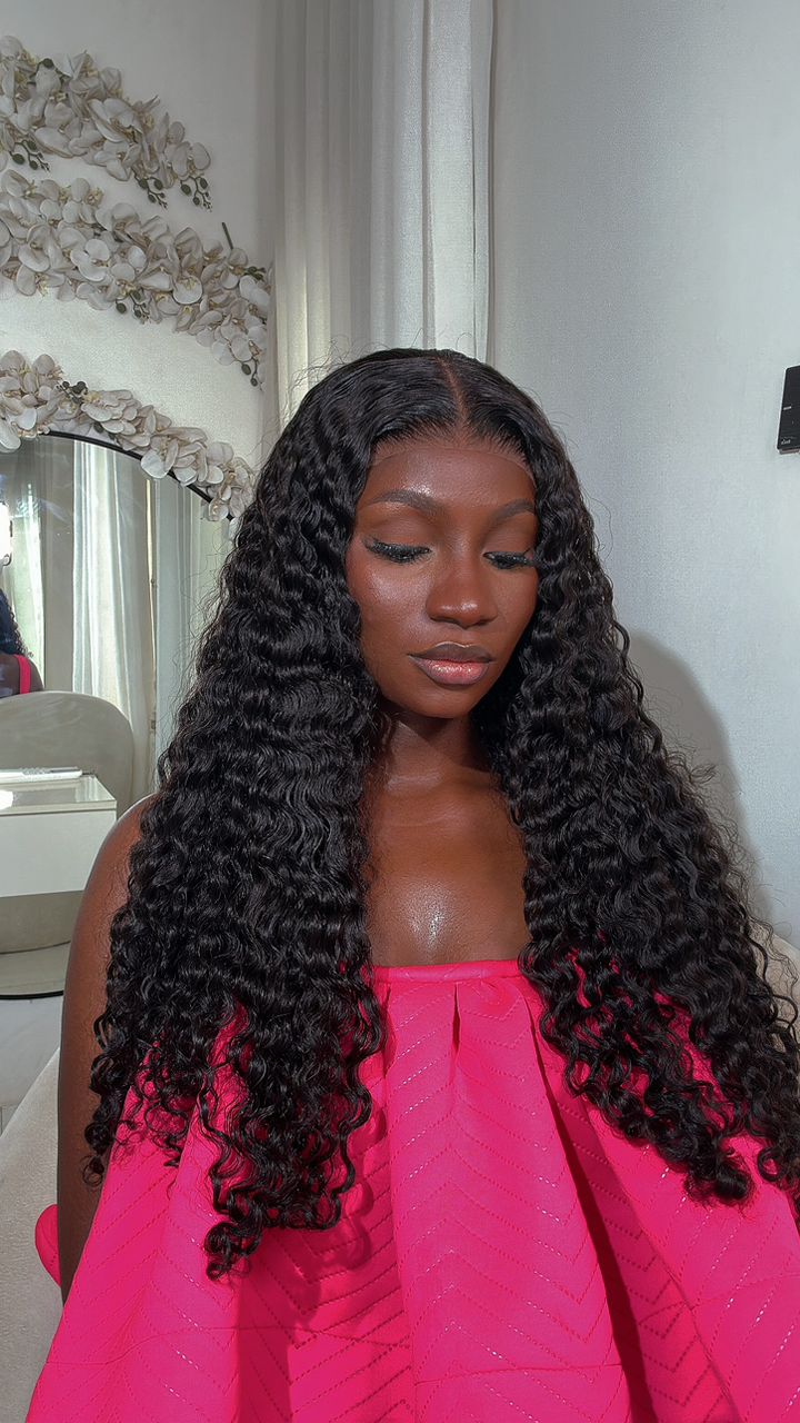 26 INCHES 5 BY 6 GLUELESS BURMESE CURL MULTIPLE DONOR WIG(107-GG PREORDER)