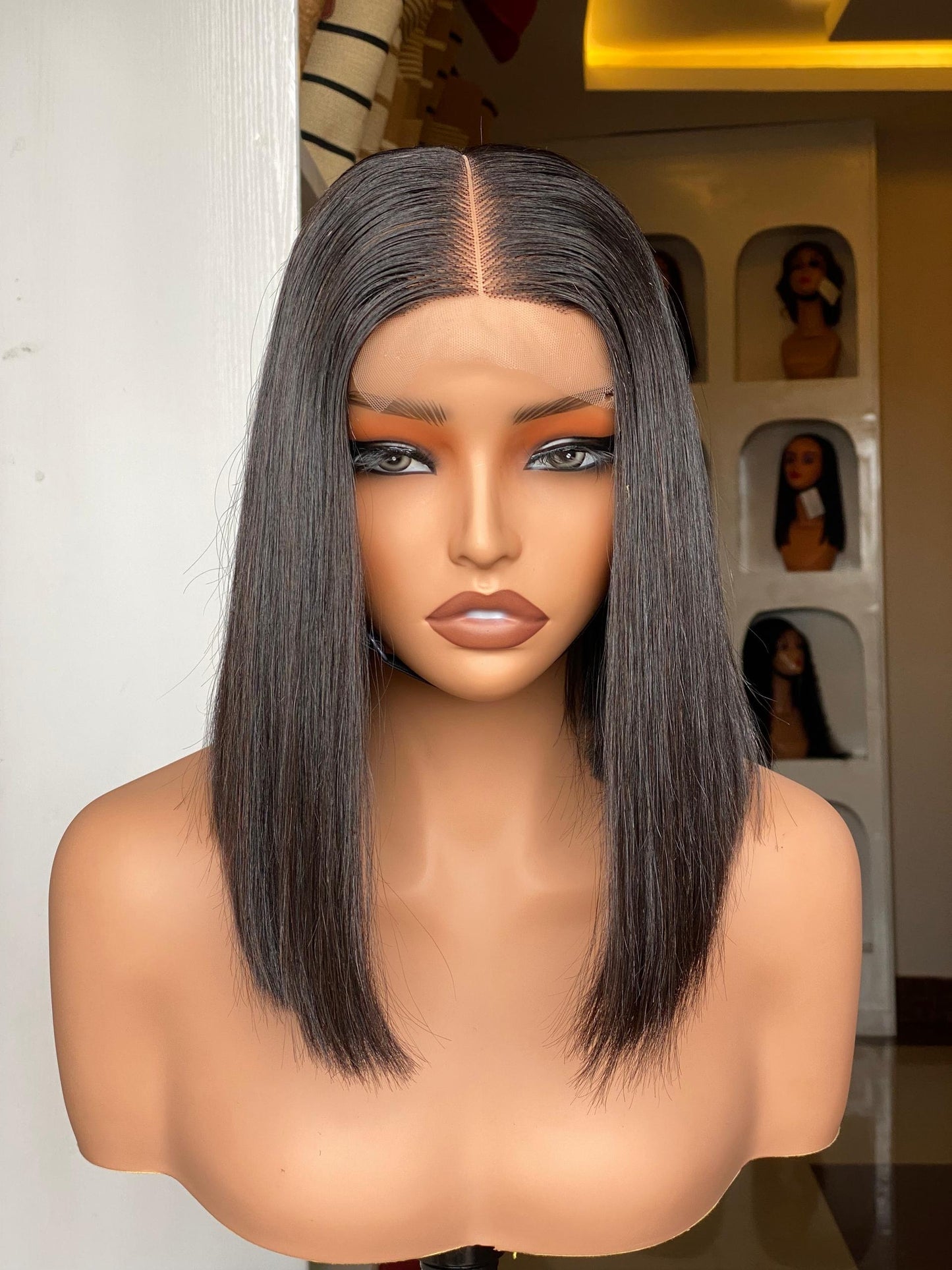 12 INCHES 2 BY 6 BONE STRAIGHT WIG(MBS/12/NC PREORDER)