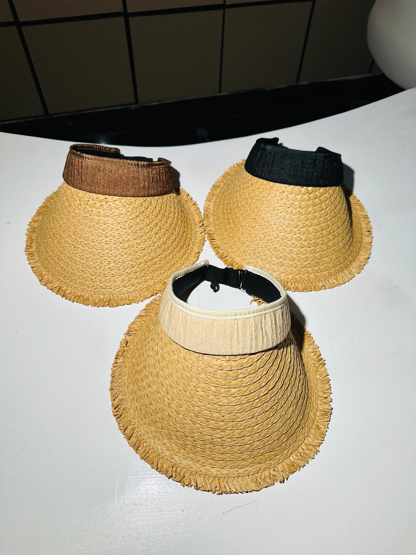 STRAW HALF HAT