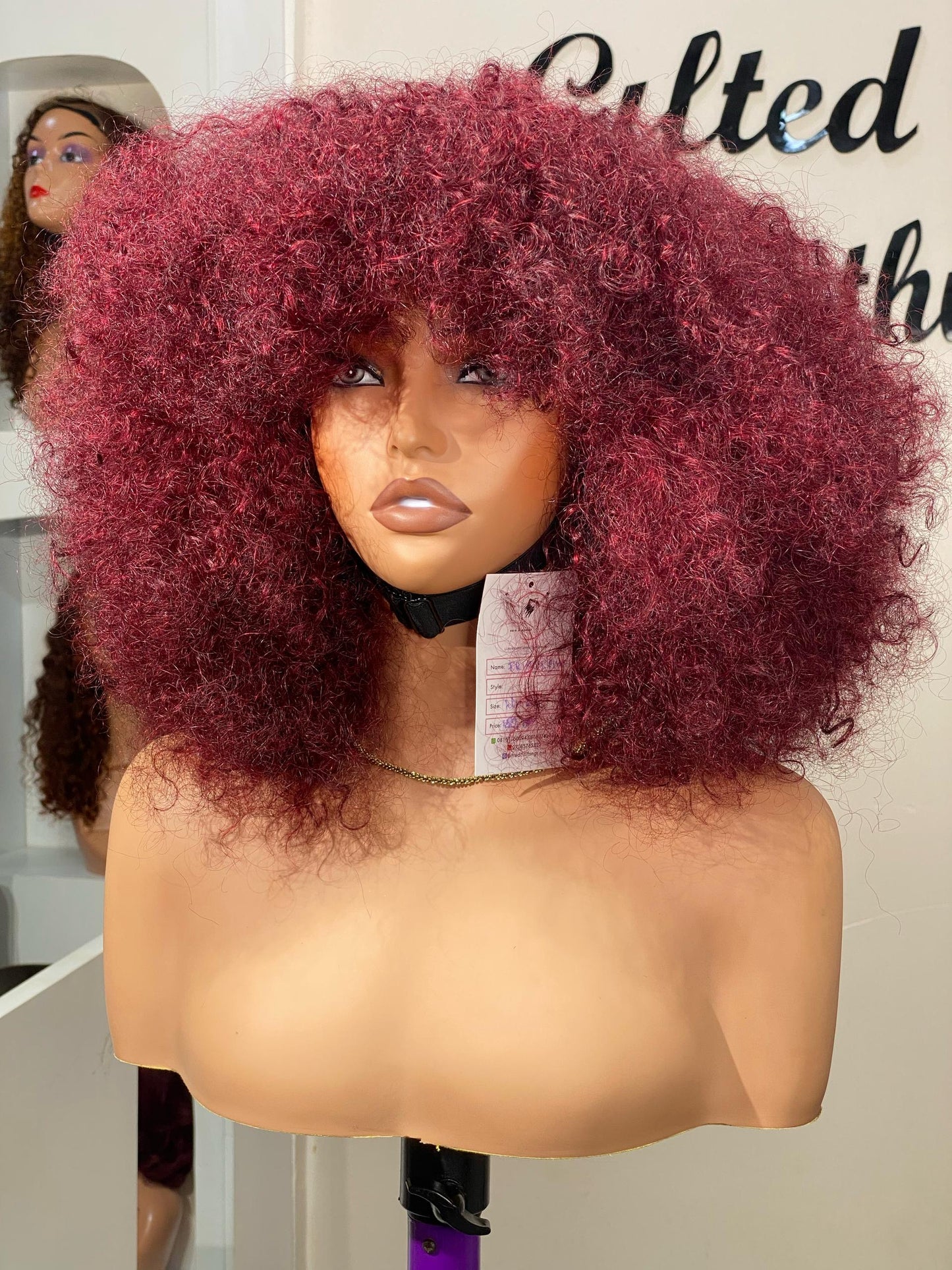 12 INCHES WINE FRINGE PIXIE(AVAILABLE MPC/18/W)