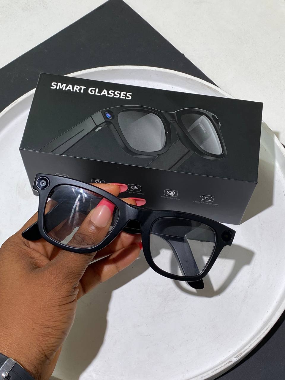 SMART GLASSES WITH CAMERA (MUSIC+CALLS+BLUE LIGHT FILTERING LENS )