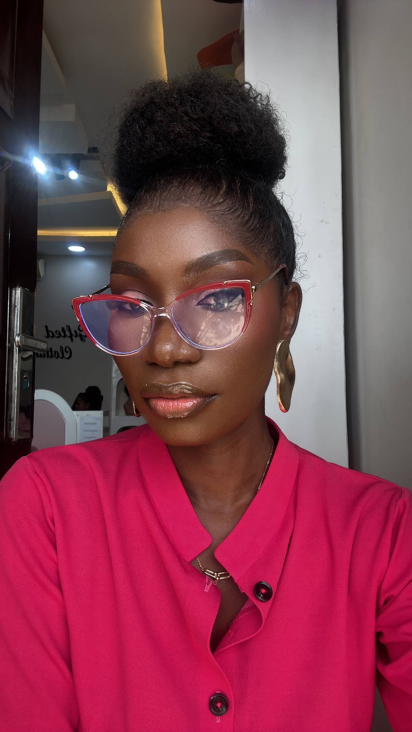 GLASSES 697 (CLEAR LENS BLUE LIGHT BLOCKING GLASSES)