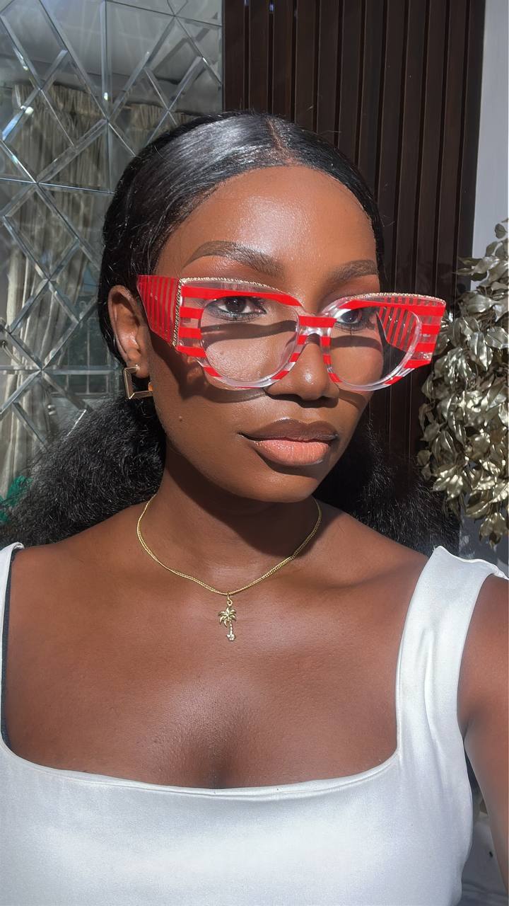 GLASS 529(CLEAR LENS, PRESCRIPTION BLUE LIGHT BLOCKING GLASSES)