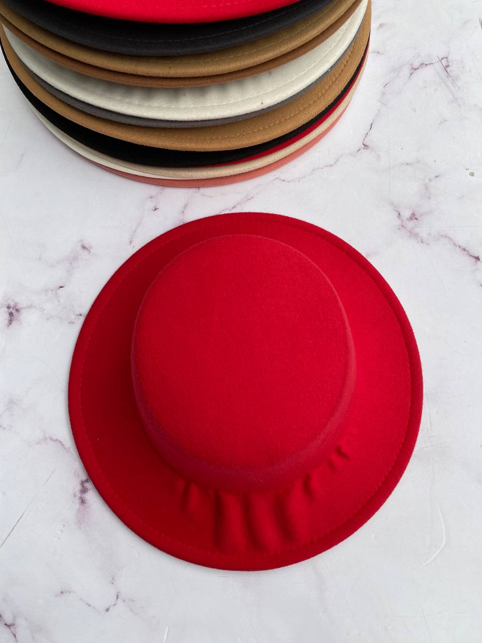 Rumpled Small Boater Hat