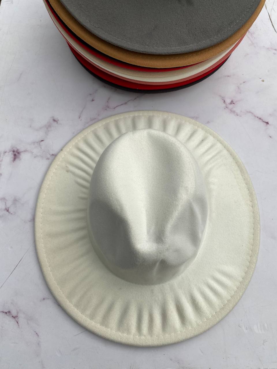 Rumpled Wide Fedora Hat