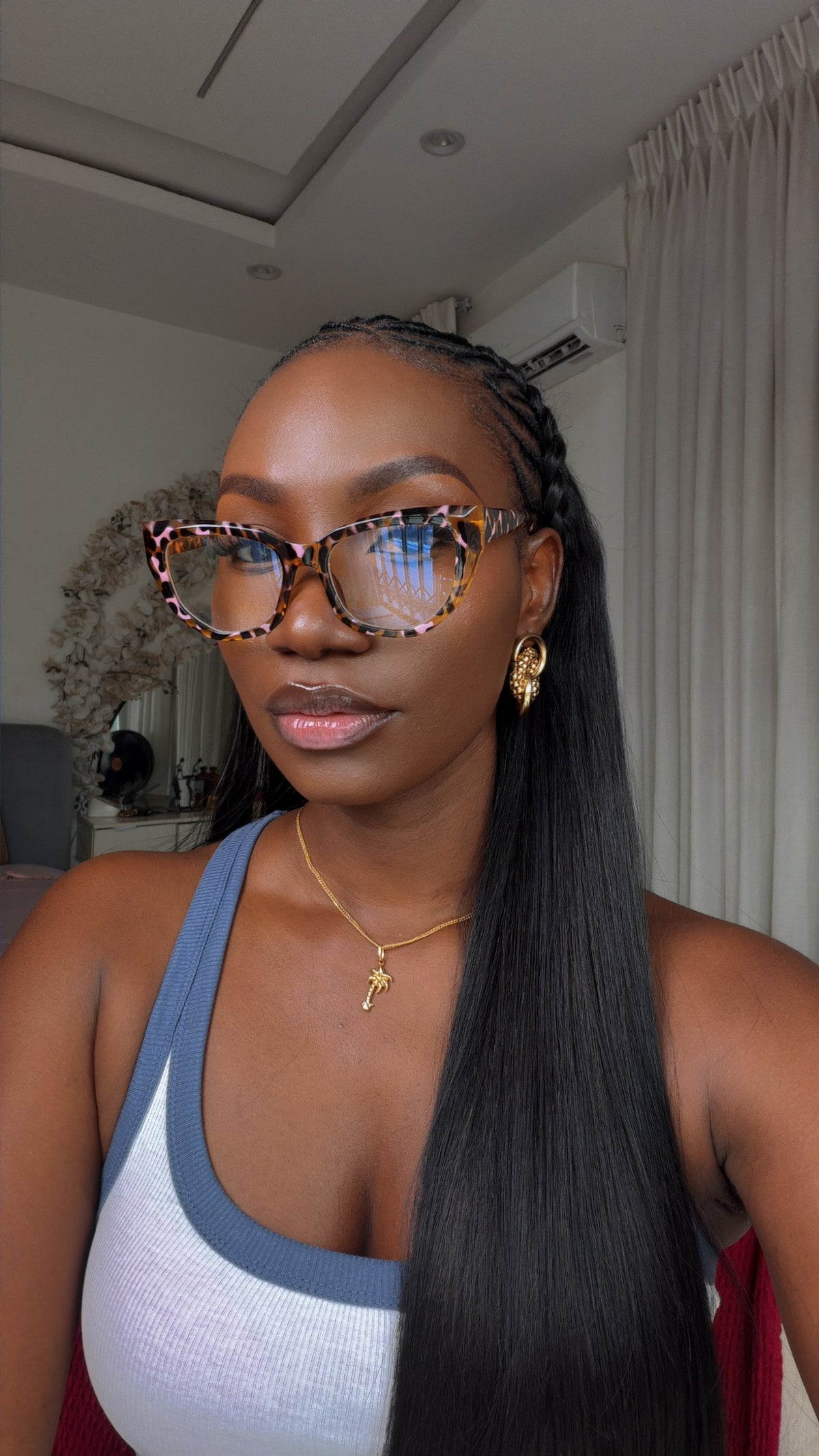 GLASSES 700 (CLEAR LENS , PRESCRIPTION GLASSES, BLUE LIGHT BLOCKING GLASSES)