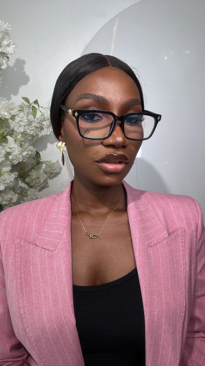 GLASS 670(CLEAR LENS, BLUE LIGHTING BLOCKING LENS, PRESCRIPTION FRAMES,CHROME HEART GLASSES)