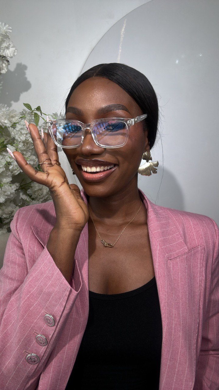 GLASS 670(CLEAR LENS, BLUE LIGHTING BLOCKING LENS, PRESCRIPTION FRAMES,CHROME HEART GLASSES)