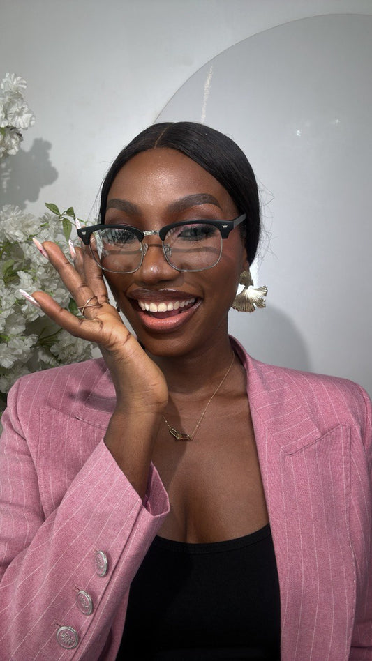 GLASS 665(CLEAR LENS, PRESCRIPTION FRAMES, BLUE CUT PHOTOCHROMIC GLASSES)