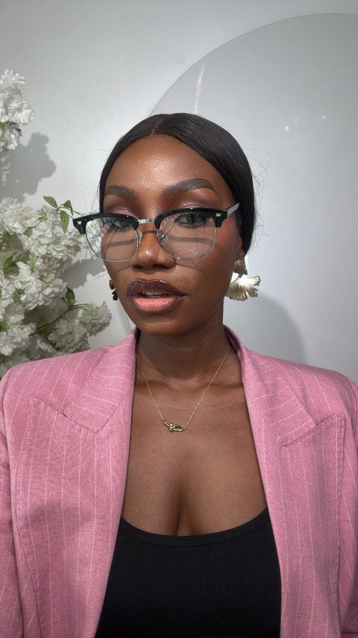 GLASS 665(CLEAR LENS, PRESCRIPTION FRAMES, BLUE CUT PHOTOCHROMIC GLASSES)