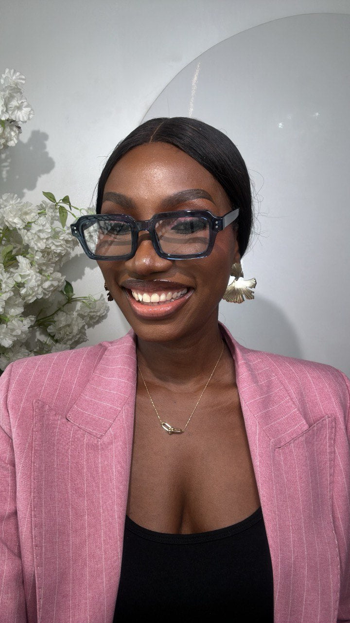 GLASS 654(CLEAR LENS, PRESCRIPTION FRAMES.BLUE CUT  PHOTOCHROMIC GLASSES)