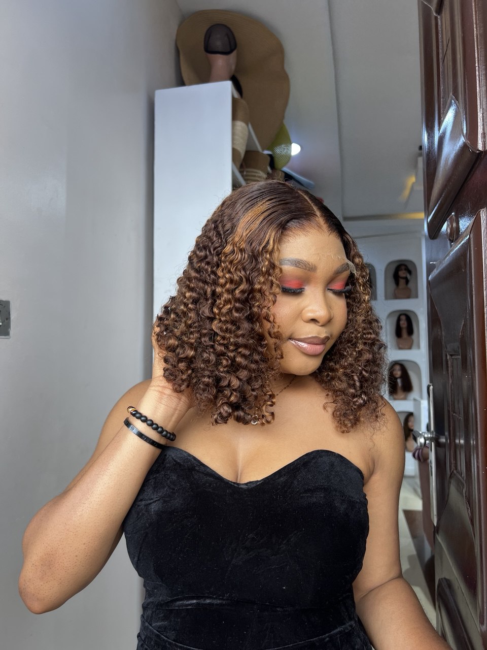 14 INCHES 5 BY 5 PIXIE CURL WIG HD LACE (AVAILABLE 005-HD)