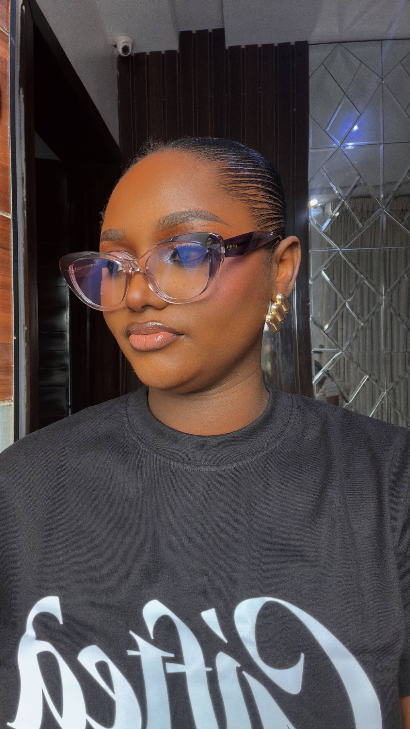 Glasses 919 - Photochromic and anti blue light lens , spring hinge handle , very strong for prescription and fashion