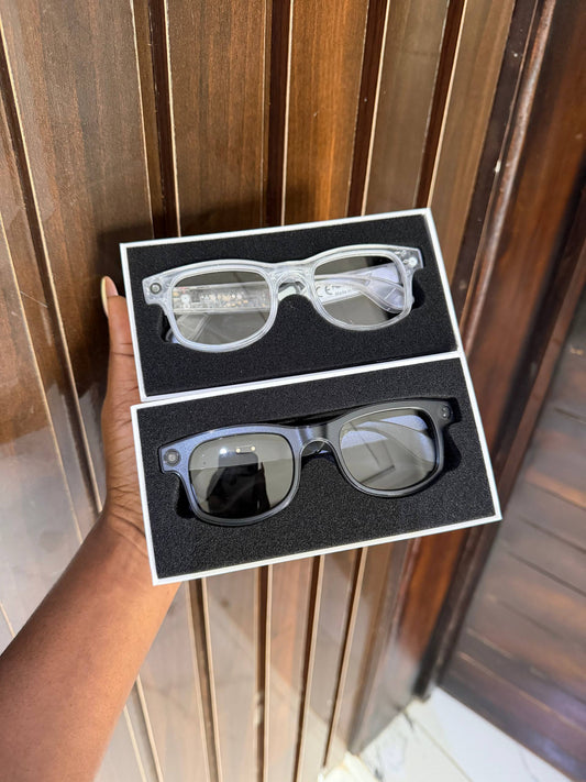 PHOTOCHROMIC UNISEX SMART GLASSES WITH CAMERA(MUSIC+CALLS+BLUE LIGHT FILTERING LENS) WITH 2 EXTRA COLORED LENS