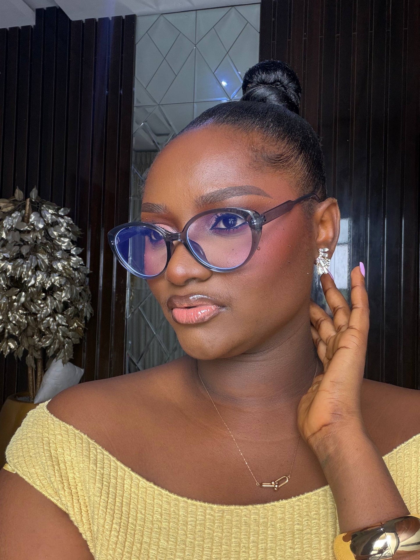 GLASSES 810 (CLEAR LENS,BLUE LIGHT BLOCKING GLASSES)