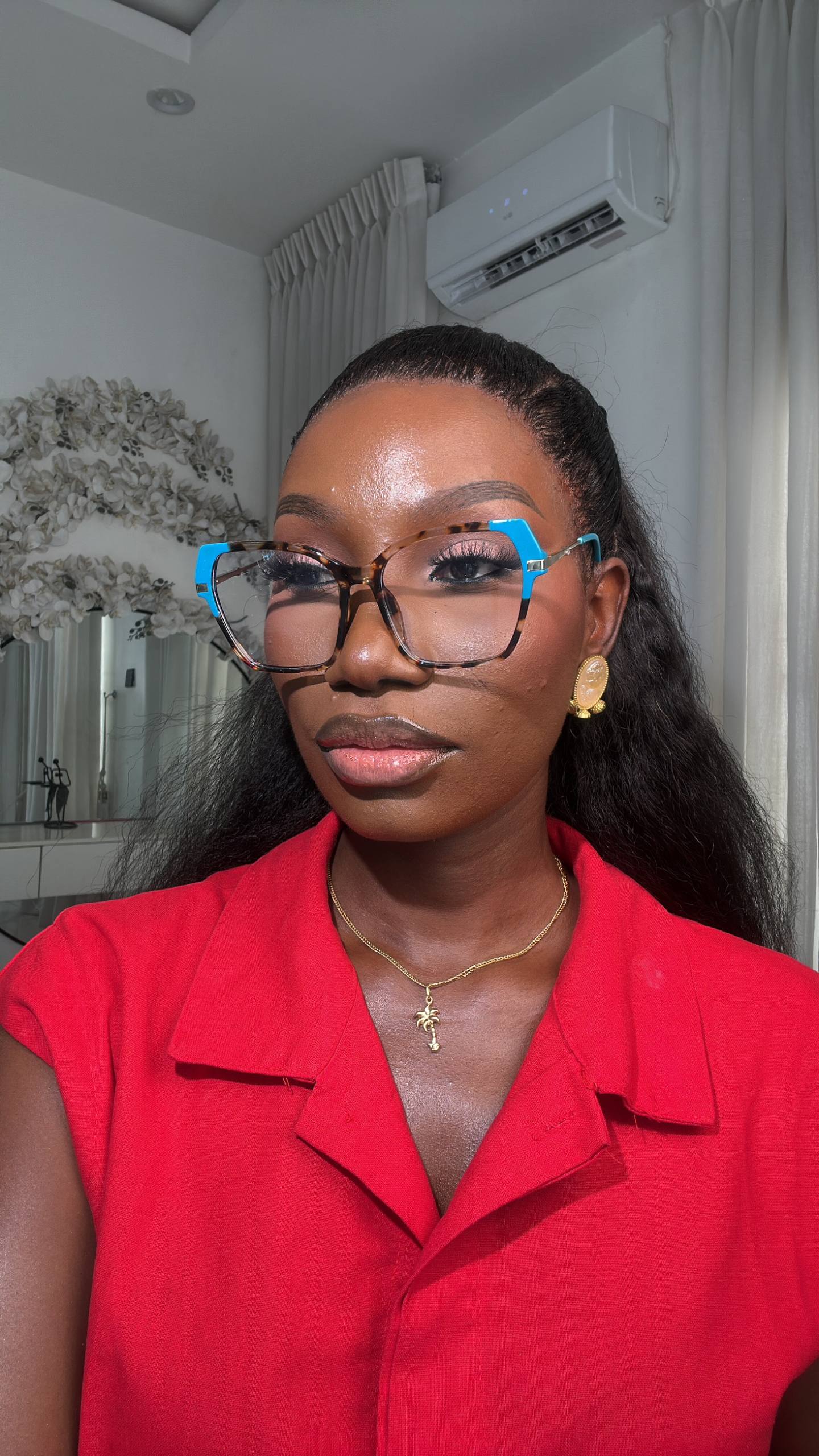 GLASSES 742 (CLEAR LENS,  BLUE LIGHT BLOCKING GLASSES)