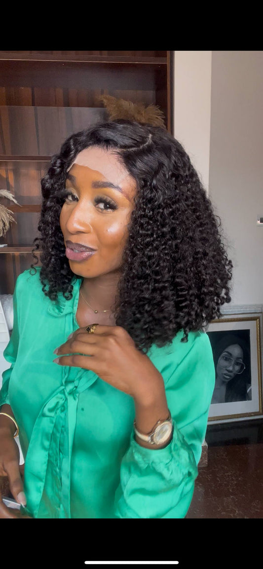 14 INCHES 4 BY 4 FACTORY CLOSURE MULTIPLE DONOR PIXIE WIG AMINAT (044-GG AVAILABLE)