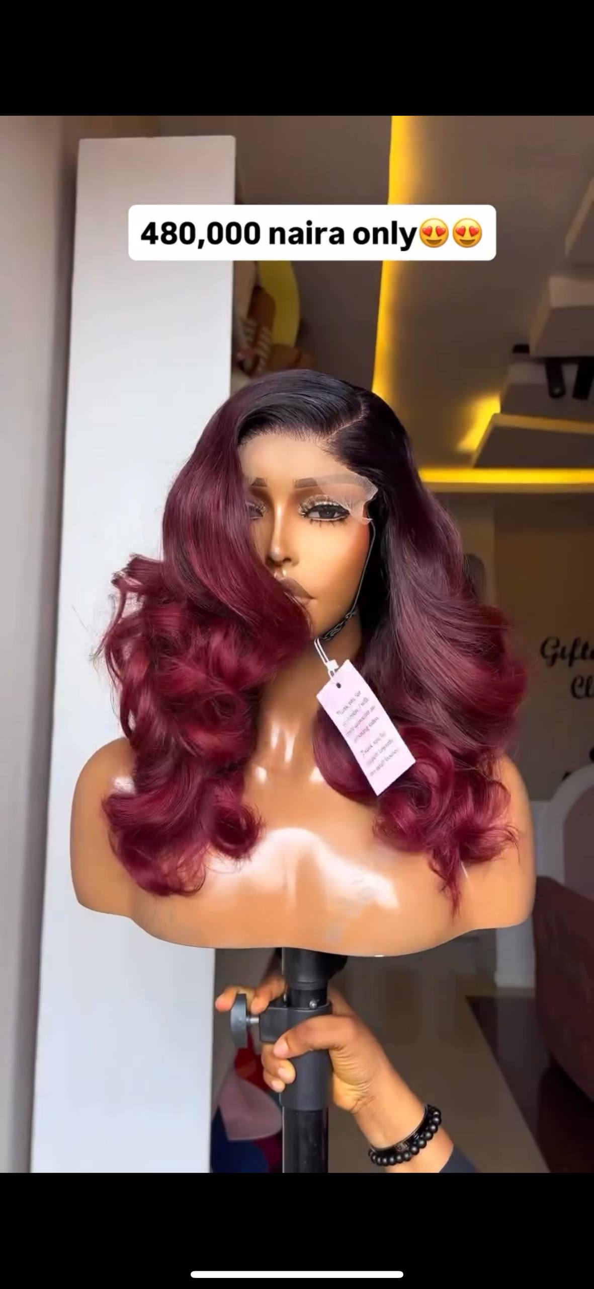 14 INCHES 5 BY 5 CLOSURE SINGLE DONOR WAVY WIG ROBYN  (038-GG AVAILABLE)