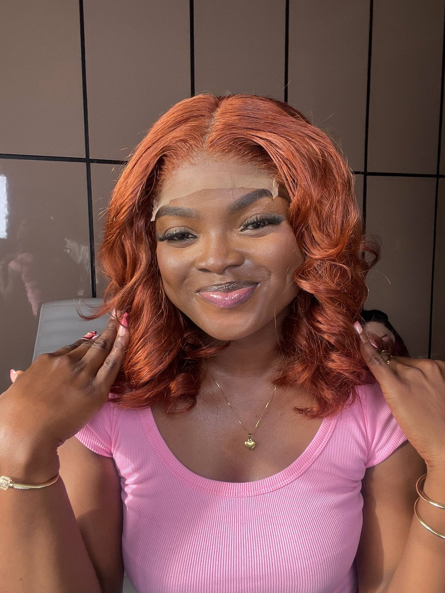 18 INCHES 5 BY 5 CLOSURE MULTIPLE DONOR WAVY WIG TOSIN (027-GG AVAILABLE)