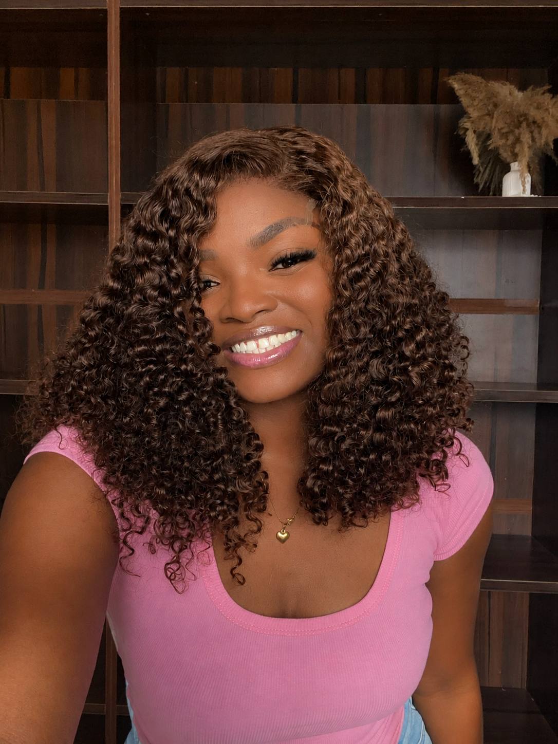 18 INCHES 5 BY 5 MULTIPLE DONOR BURMESE CURL WIG TEMITOPE  (144-HD AVAILABLE )