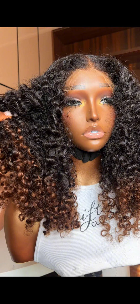 20 INCHES MULITPLE DONOR 5 BY 5 PIXIE CURL WIG YVONNE (139-HD AVAILABLE )