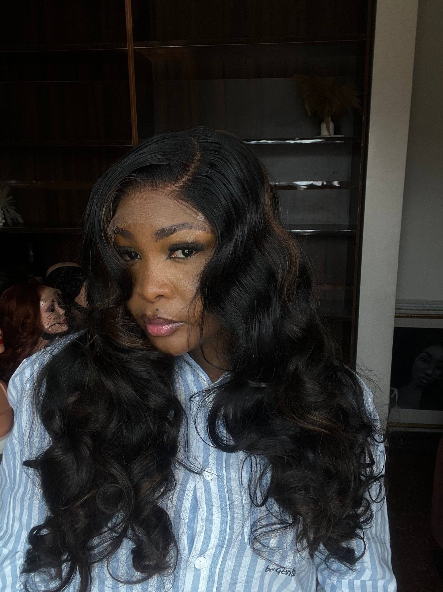 24 INCHES MULTIPLE DONOR 5 BY 5 HD LACE SDD WAVY WIG TEMI ( 143-HD PREORDER)