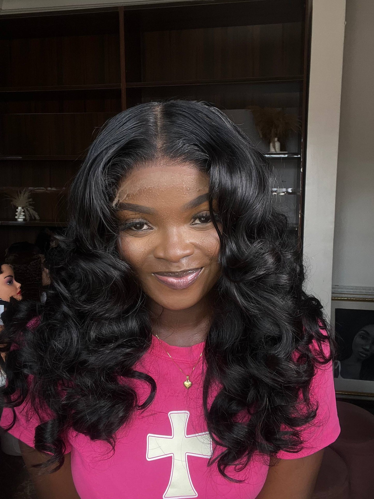 20 INCHES MULTPLE DONOR 5 BY 5 HD LACE SDD WAVY WIG OMEH ( 142-HD AVAILABLE)
