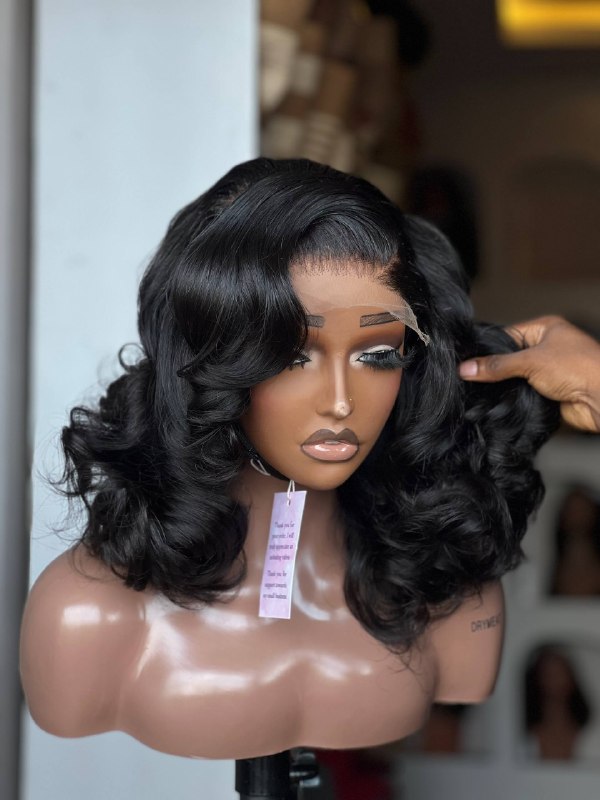 12INCHES 6 BY 6 HD LACE SDD WAVY WIG EBELE 2( 141-HD PREORDER)