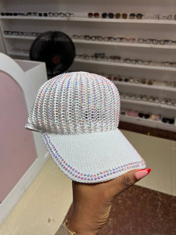 BEADED FACE CAP