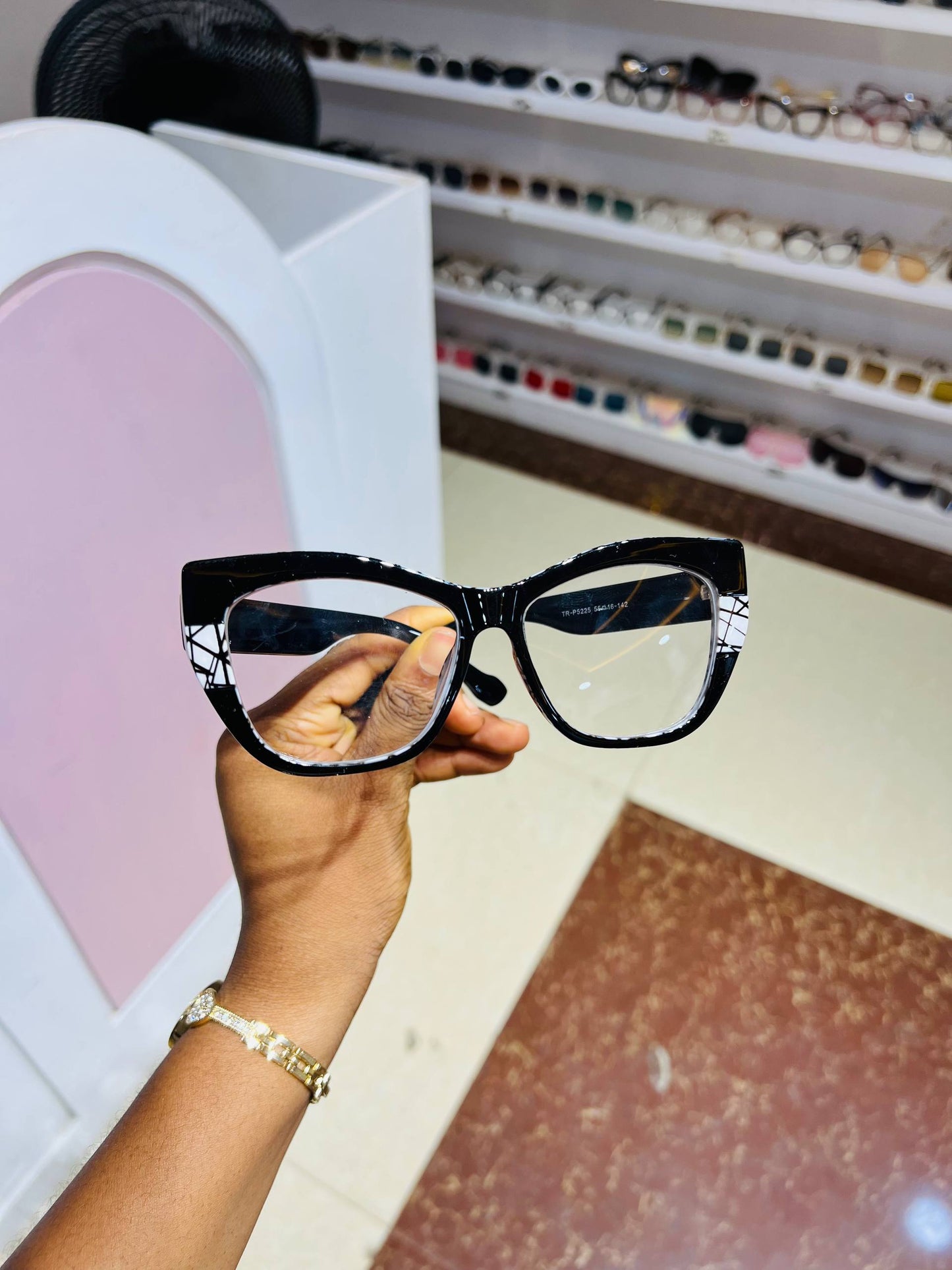 GLASSES 717 (CLEAR LENS,BLUE LIGHT BLOCKING GLASSES)