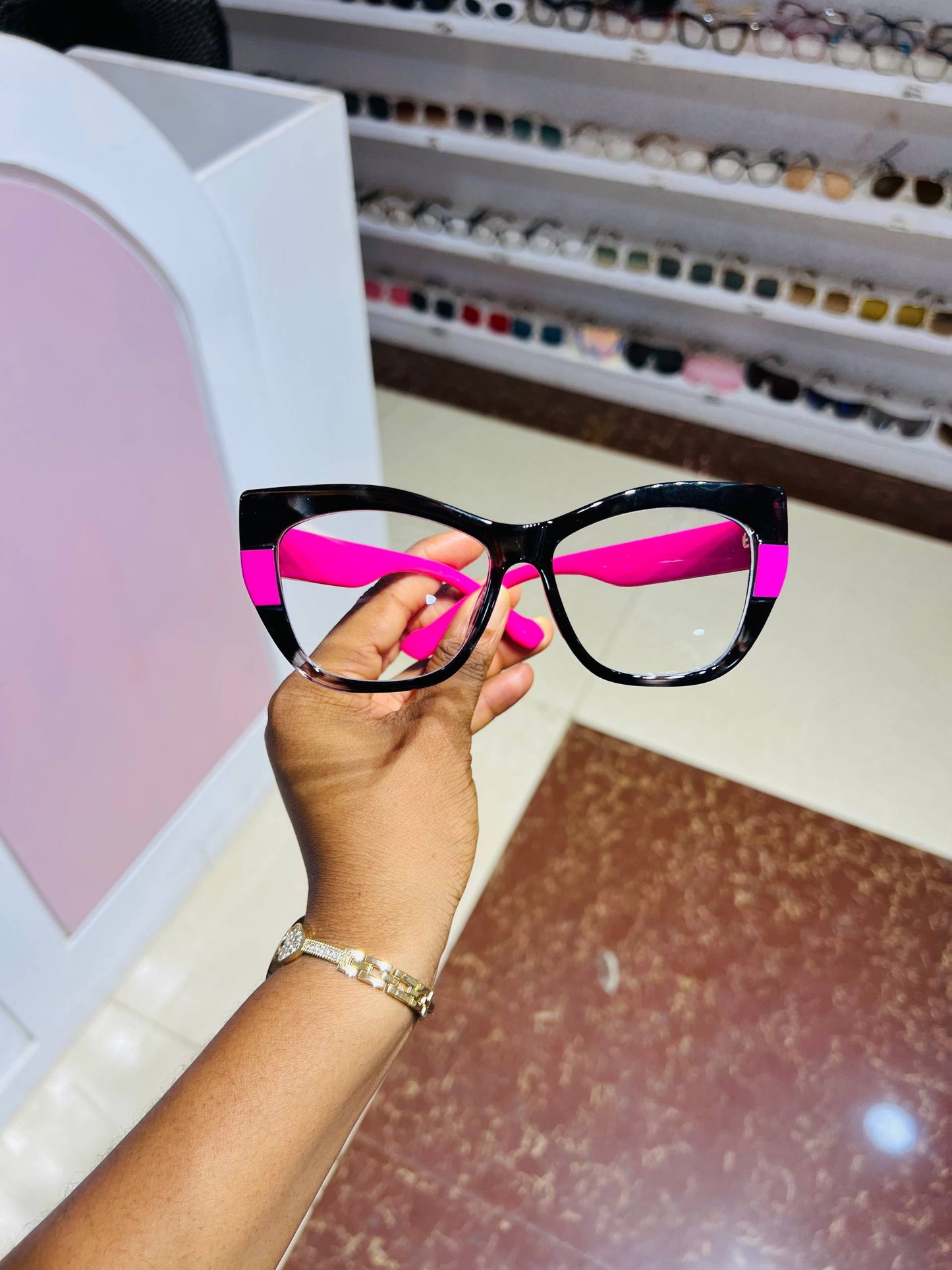 GLASSES 717 (CLEAR LENS,BLUE LIGHT BLOCKING GLASSES)