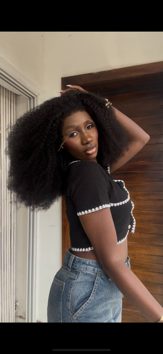 20 INCHES 13 BY 6 AFRO CURLY WIG(133-HD AVAILABLE)