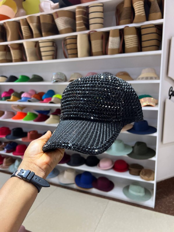 BEADED FACE CAP