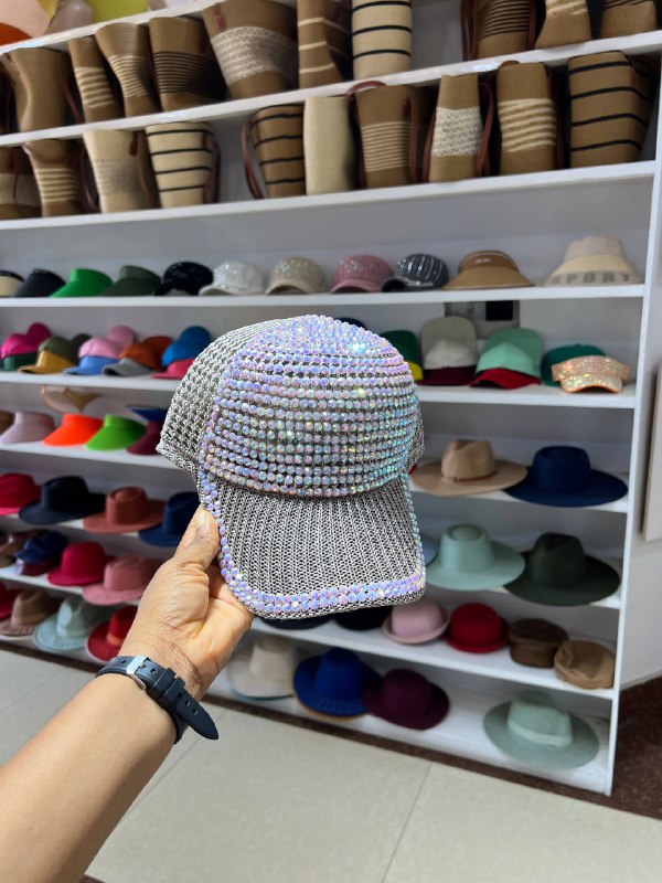 BEADED FACE CAP