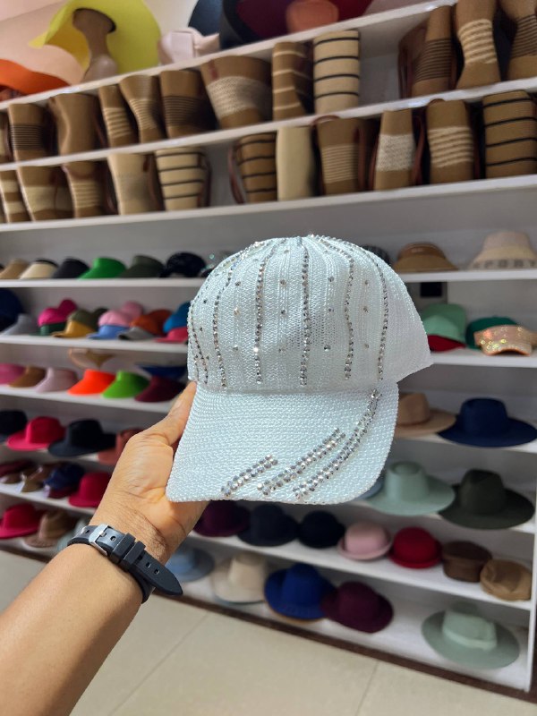 BEADED FACE CAP