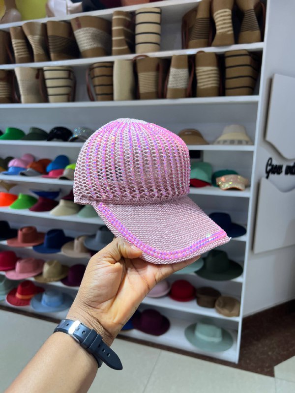 BEADED FACE CAP