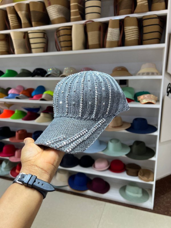 BEADED FACE CAP