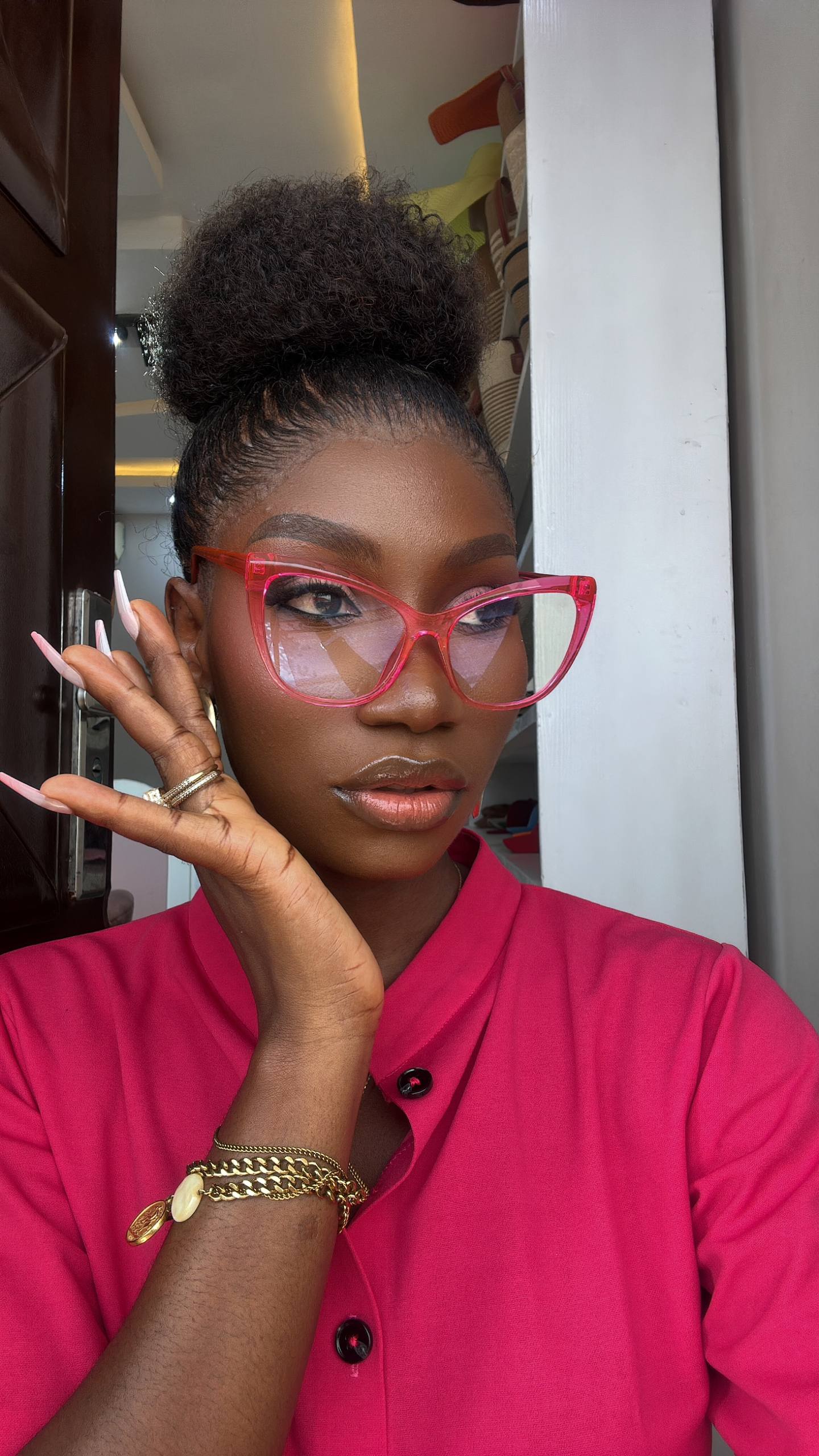 GLASSES 721 (CLEAR LENS  BLUE LIGHT BLOCKING GLASSES)