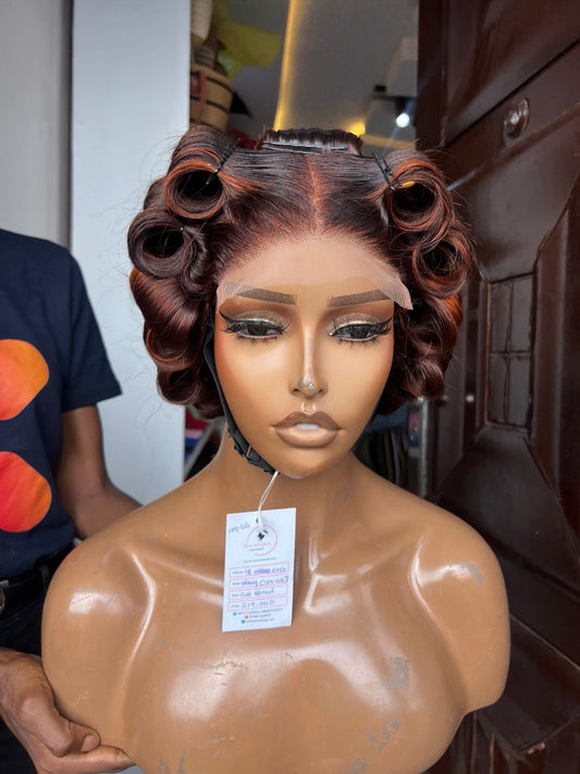 18 INCHES 5 BY 5 CLOSURE MULTIPLE DONOR WAVY WIG(129-GG AVAILABLE)