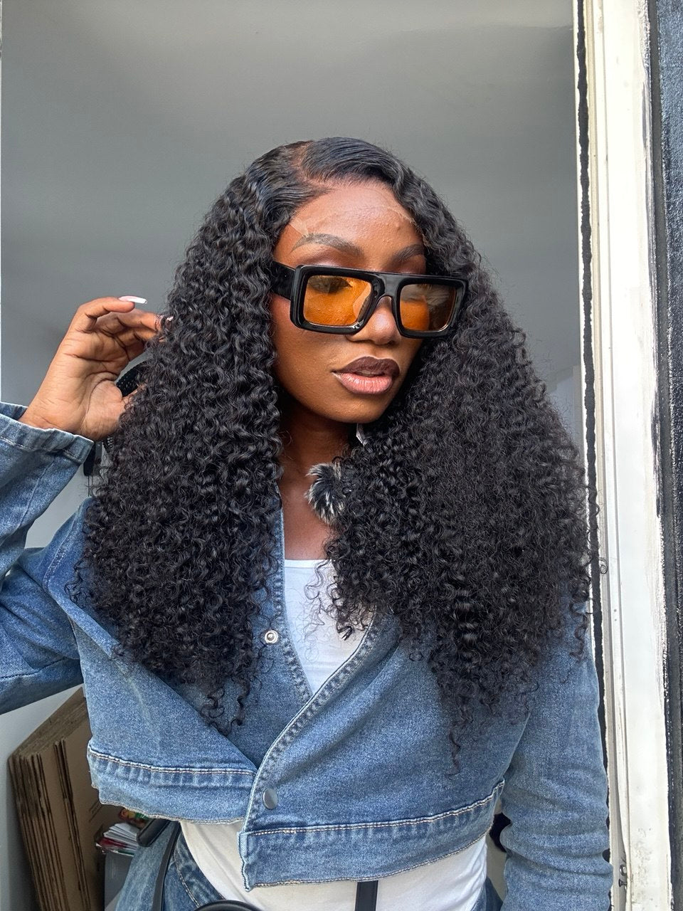 24 INCHES 5 BY 5 PIXIE CURL WIG HD LACE (AVAILABLE 006-HD)